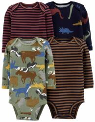 Carter´s CARTER'S Body hosszú ujjú Brown Navy fiú 4db NB /méret 56