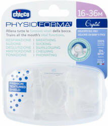 Chicco Physio Luxe teljesen szilikon cumi 16-36m crystal 2 db