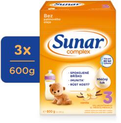Sunar 3x SUNAR Complex 3 Kisgyermek tej vanília 600 g