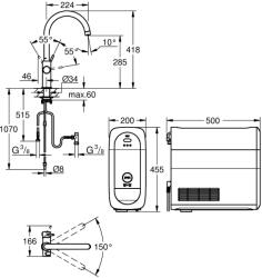 GROHE BlueHome vízsz+szoda csapt