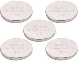 Extol gombelem klt. 5 db, Lítium, 3V, méret: (CR2032); hosszú étettartam, bliszteren (42050)