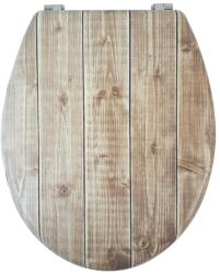 Bath Duck Wc-Ülőke - Mdf - Mintás -Rozsdamentes Acél Zsanérokkal - Board (TS-MDF-SS-D-14)