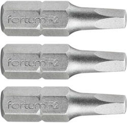 Fortum behajtóhegy négyszög, 3 db, S2 acél; SQ 1×25mm, bliszteren (4741601) - gardenet