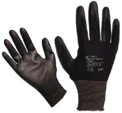 MADAL Kötött kesztyű fekete nylon, XXL-es méret, 11' poliuretánba mártott teny. és ujjhegy. , gumírozott mandzs (865109)