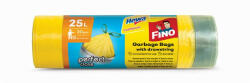 FINO Szemeteszsák, önzáró szalagos, 25 l, 20 db, 50x55 cm, 12 &mikro; , FINO Perfect Close, sárga (KHT1151) (KHT1151)