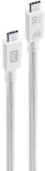 Cellularline Кабел Cellularline - Fast Transfer, USB-C/USB-C 3.1, 1.5 m, бял (USBDATA31C2C1MW)