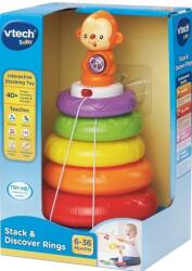 VTech Jucarie pentru bebelusi Vtech - Inele colorate de stivuit (in engleza) (V166303)