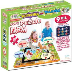 Jagu Puzzle educațional vorbitor Jagu - Ferma, 20 de piese (05-961)