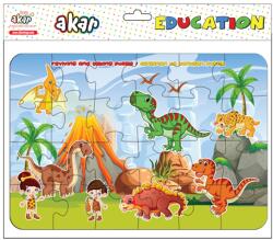 Jagu Puzzle educațional vorbitor Jagu - Dinozauri, 20 de piese (92-201)