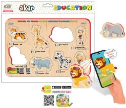 Jagu Puzzle educativ vorbitor Jagu - Safari, 8 piese (92-171)