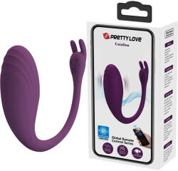 Pretty Love Catalina Vibrating Egg with App Global Remote Control Series Purple