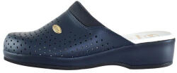Scholl Saboti barbati, Scholl, Clog-Back-Guard-F20175-1040-Albastru-Inchis, profesionali, piele naturala, perforati, ortopedici, cu platforma, albastru inchis (Marime: 41)