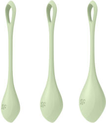 Satisfyer Yoni Power 2 - вагинални топчета сет - 3 броя - зелени