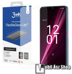 3mk Protection FLEXIBLE GLASS LITE előlap védő rugalmas edzett üveg - 1db, ultravékony, 0.16mm, 6H, 2.5D, A kijelző sík részét védi - TELEKOM T PHONE 5G (Revvl 6 5G) / T Phone 5G (2023)