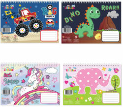 Luna The Littlies vázlatfüzet 40 lapos 17x24cm négyféle változatban (000647036) - jatekshop