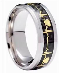  EKG Gyűrű - Ezüst/Fekete/52mm