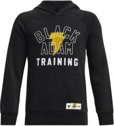 Under Armour Project Rock Rival Fleece Black Adam Kapucnis melegítő felsők 1377753-001 Méret YSM - weplayhandball