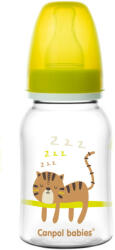 Canpol babies Canpol baby üveg AFRIKA nyomattal 120ml - sárga