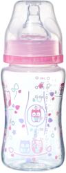 BabyOno Csecsemő antikolikus palack széles nyakú 240 ml - piros