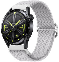 BSTRAP Elastic Nylon szíj Garmin Vivoactive 5, pearl white