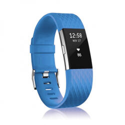 BSTRAP Silicone Diamond (Large) szíj Fitbit Charge 2, blue (SFI002C02)