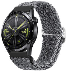 BSTRAP Braid Nylon szíj Garmin Vivoactive 5, gray black
