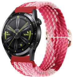 BSTRAP Elastic Nylon szíj Garmin Vivoactive 5, strawberry