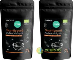 NIAVIS Pachet Scortisoara Ceylon Pulbere fara Gluten Ecologica/Bio 30g+30g