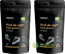 NIAVIS Pachet Praf de Copt cu Tartar fara Gluten Ecologic/Bio 50g+50g