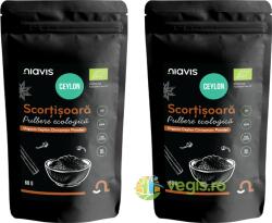 NIAVIS Pachet Scortisoara Ceylon Pulbere Ecologica/Bio 60g+60g