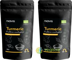 NIAVIS Pachet Turmeric (Curcuma) Pulbere Ecologica/Bio 125g+125g