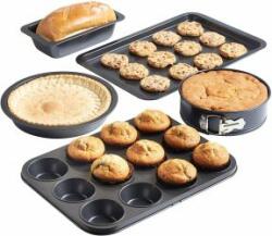 vonshef Set 5 tavi pentru copt VonShef 1507583, Tava briose, Tava tort, Tava pentru cuptor Tava
