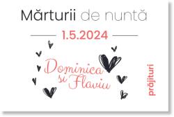 Personal Autocolant pentru mărturii - Inimă Selectați cantitatea: 20 buc - 40 buc