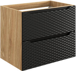 Comad Ocean Black dulap 70x46x57 cm negru-stejar OCEAN BLACK 82-70-2S (OCEANBLACK82702S)