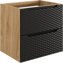 Comad Ocean Black dulap 60x46x57 cm negru-stejar OCEAN BLACK 82-60-2S (OCEANBLACK82602S)