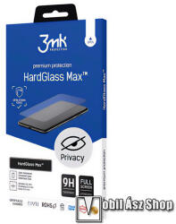 3mk Protection SAMSUNG Galaxy S24 Plus 5G (SM-S926), 3MK HARD GLASS MAX PRIVACY üvegfólia, 9H, 0, 3mm, Teljes, Fekete