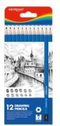 Keyroad Creioane de schiță KEYROAD 8, 8 x 21, 4 x 0, 9 cm, 12 buc