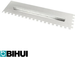 BIHUI PTSJL12 fogazott simító lap 12x12 mm - 480x130 mm (0, 7 mm vtg, inox, Switch System) (PTSJL12)