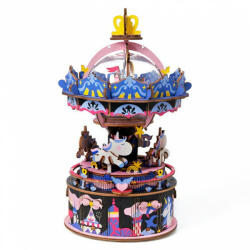 Robotime 3D puzzle játék doboz boldog körhinta (AM44)