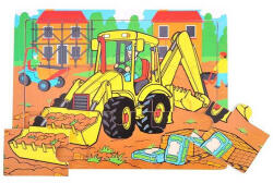Bigjigs Toys fa puzzle Kotró-rakodó 9 db (BJ725)
