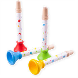 Bigjigs Toys Trombita csillagokkal 1 db kék (BJ960-1-BM)