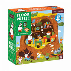 Mudpuppy Floor puzzle Erdei fa iskola formázott dbokkal 25 db (CHB6922)