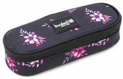 budmil ovális tolltartó gumipánttal - rózsaszín virágos (10120083-014243-S13)