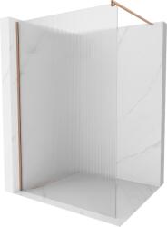 Mexen Kioto, Walk-In zuhany paraván 80 x 200 cm, 8 mm-es üveg bordás mintával, réz matt profil, 800-080-101-65-09 (800-080-101-65-09)