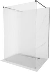 Mexen Kioto, Walk-In zuhany paraván 100 x 200 cm, 8 mm-es üveg bordás mintával, grafit profil, 800-100-002-66-09 (800-100-002-66-09)
