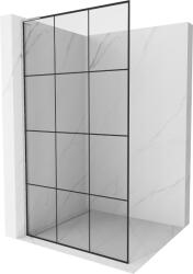 Mexen Kioto L, Walk-In zuhany paraván 110 x 200 cm, 8 mm átlátszó üveg fekete mintás, króm profil, 800-110-103-01-77 (800-110-103-01-77)