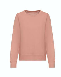Just Hoods Hagyományos szabású Női kereknyakú pulóver AWJH030F, Dusty Pink-XL (awjh030fdup-xl)