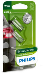Philips Крушка, мигач philips w5w, 12v, 5w, 2 бр - Maslatabg - 5,77 лв