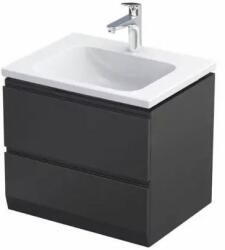 Oristo Brylant Uni dulap 59.6x45.5x50 cm sub chiuveta pe perete negru OR36-SD2S-60-8-V3 (OR36SD2S608V3)