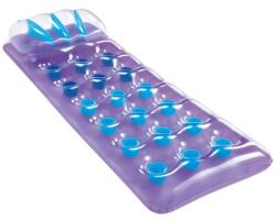 Bestway Felfújható átlátszó matrac párnával 188 x 71 cm lila 63377 (43015)